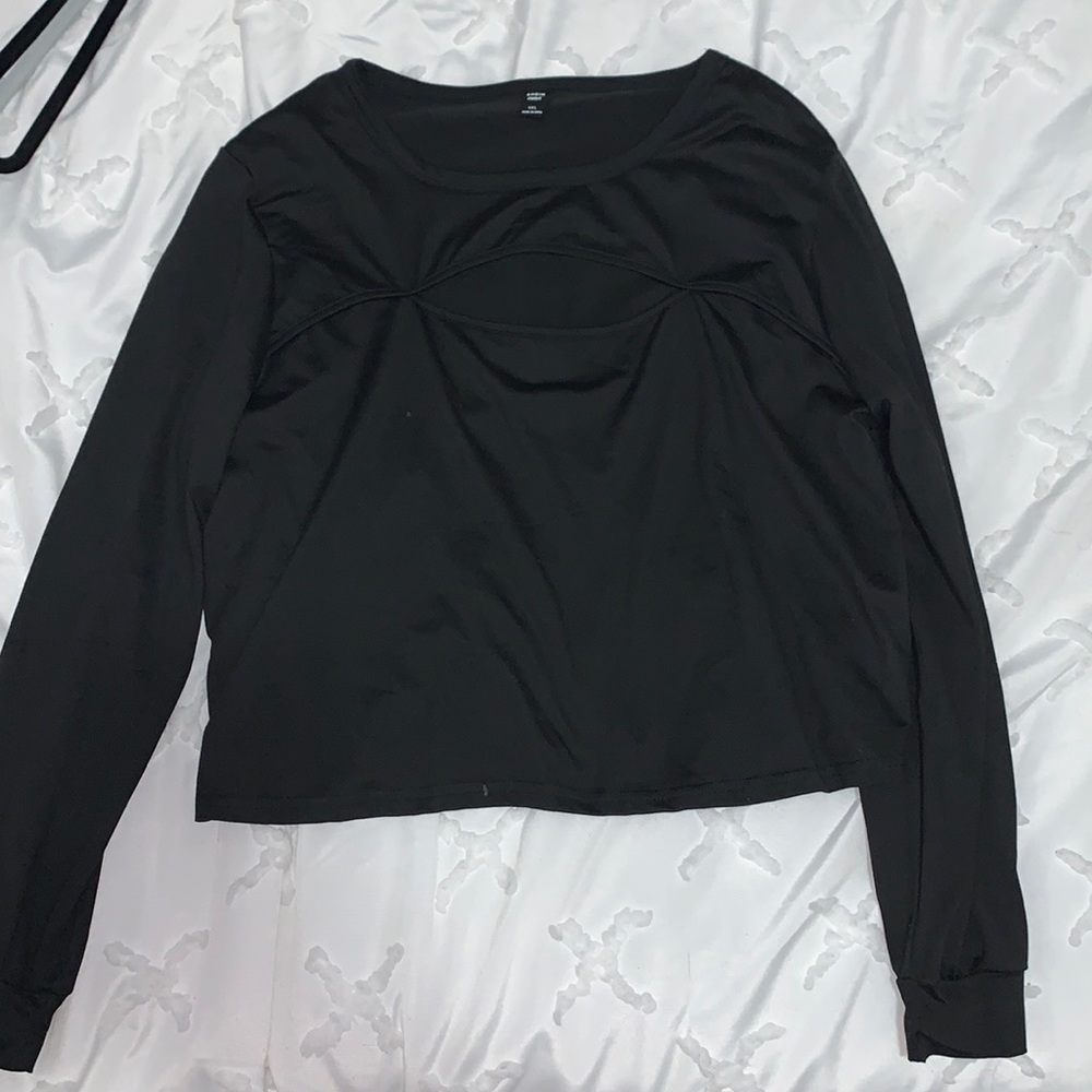Slightly cropped Black top